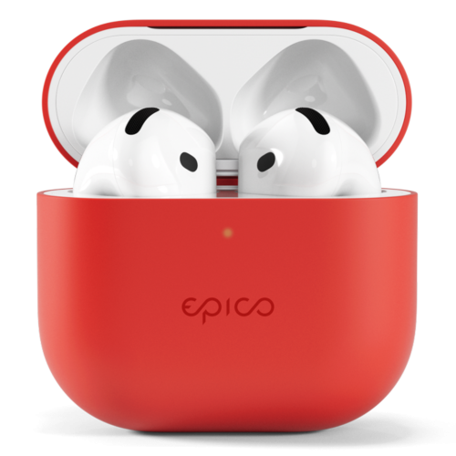 Epico Silicone Cover for Airpods 4 - Red