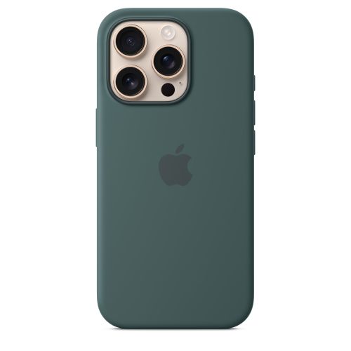 Apple iPhone16 Pro Max Silicone Case w/ MagSafe - Lake Green