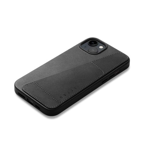 Mujjo Wallet Case iPhone 15 Plus Black