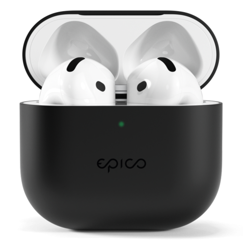 Epico Silicone Cover for Airpods 4 - Black