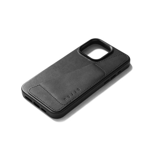 Mujjo Wallet Case iPhone 15 Pro Max Black