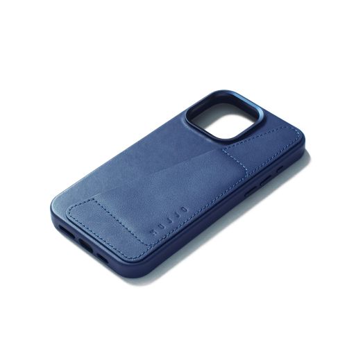 Mujjo Wallet Case iPhone 15 Pro Max Monaco Blue