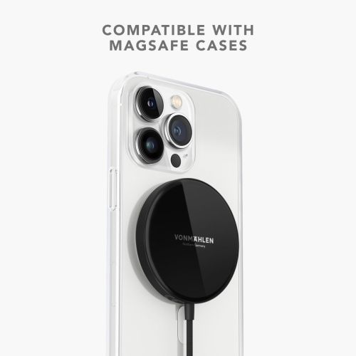 Vonmählen Aura Mini - The Universal Magnetic Wireless Charger - Black