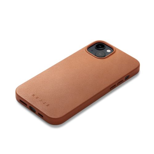 Mujjo Full Leather Case iPhone 15 Tan