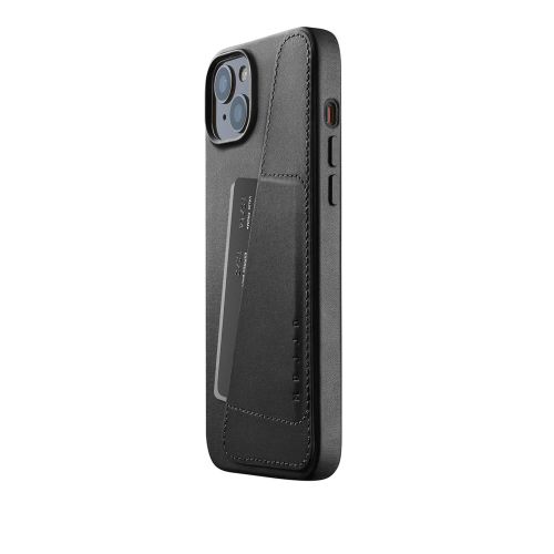 Mujjo Wallet Case iPhone 15 Plus Black