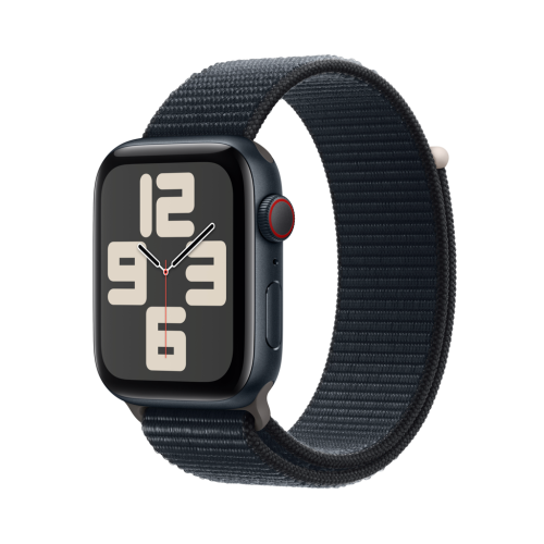 Apple Watch SE GPS + Cellular 44mm Midnight Aluminium Sport Loop Midnight