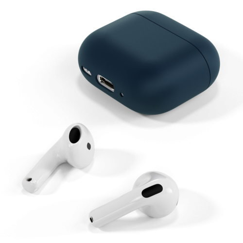 Epico Silicone Cover for Airpods 4 - Dark Blue