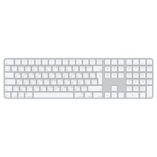 Apple Magic Keyboard w/ Touch ID + Numeric Keypad - White - RUS