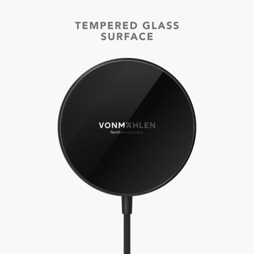 Vonmählen Aura Mini - The Universal Magnetic Wireless Charger - Black