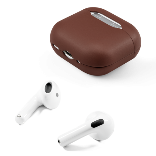 Epico Leather Cover for Airpods 4 - Brown