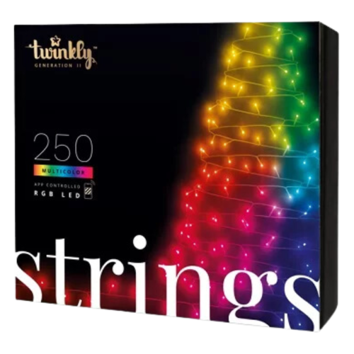 Twinkly Strings - 20m, 250 LED (RGB) 4.3MM, BT+WiFi, Gen II, IP44